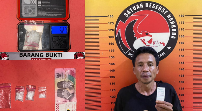Polres Pagar Alam Tangkap Pria 42 Tahun Saat Hendak Transaksi Sabu, 5,27 Gram Disita